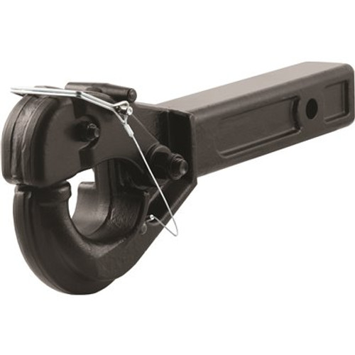 CURT 20,000 lbs. Receiver-Mount Trailer Hitch Pintle Hook (2 in. Shank, Fits 2-1/2 in. Lunette Eyes)