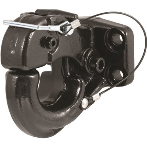 CURT 20,000 lbs. Pintle Hook Trailer Hitch (Fits 2-1/2 in. or 3 in. Lunette Eyes)