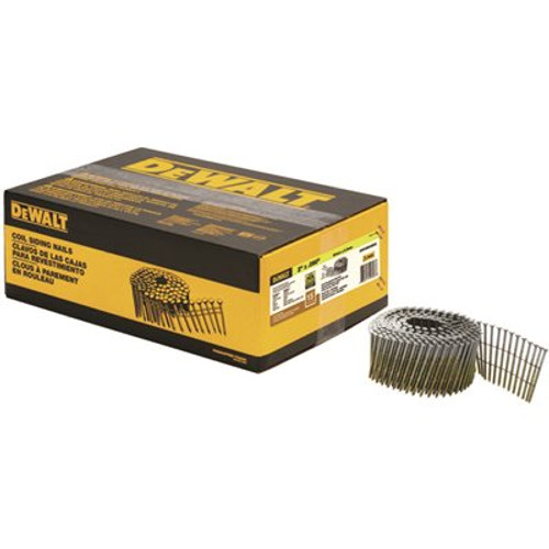 DEWALT 2 in. x 0.090 in. Metal Coil Ring Shank Nails (3600 per Box) DEWALT 2 in. x 0.090 in. Metal Coil Ring Shank Nails (3600 per Box)