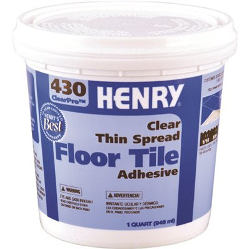 Henry 430 1 Qt. ClearPro VCT Adhesive