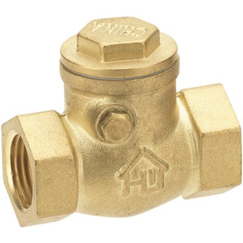 Everbilt 3/4 in. Brass FIP x FIP Swing Check Valve