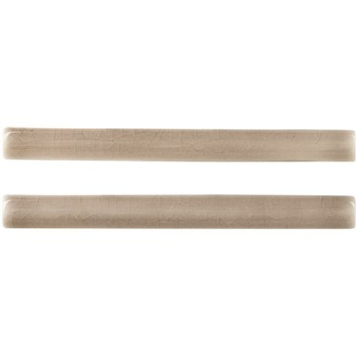 MSI Dove Gray Quarter Round Molding 5/8 in. x 6 in. Glossy Ceramic Floor and Wall Tile (2.5 lin. ft. / case)