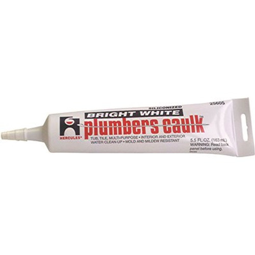 Hercules 5.5 oz. Bright White Plumber's Caulk