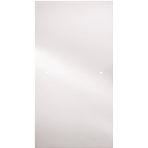 Delta 30-3/8 in. x 63-1/8 in. x 1/4 in. (6 mm) Frameless Pivot Shower Door Glass Panel in Clear (For 33-36 in. Doors)