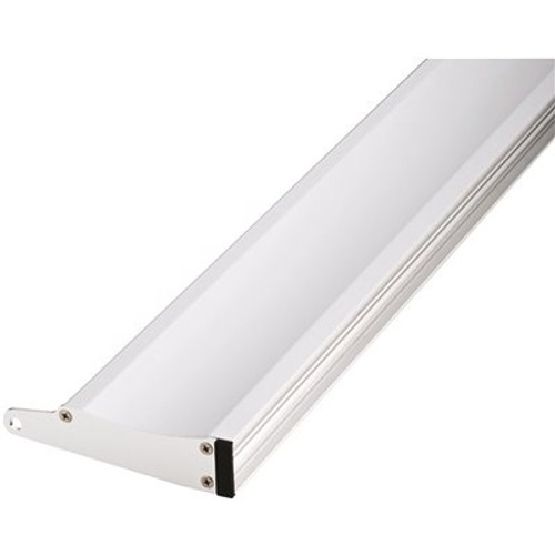 Delta 27 in. to 36 in. Semi-Frameless Contemporary Pivot Shower Door Track Assembly Kit in Chrome