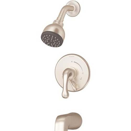 Symmons Unity 1-Handle Wall-Mounted Tub and Shower Trim Kit in Satin Nickel (Valve not Included)