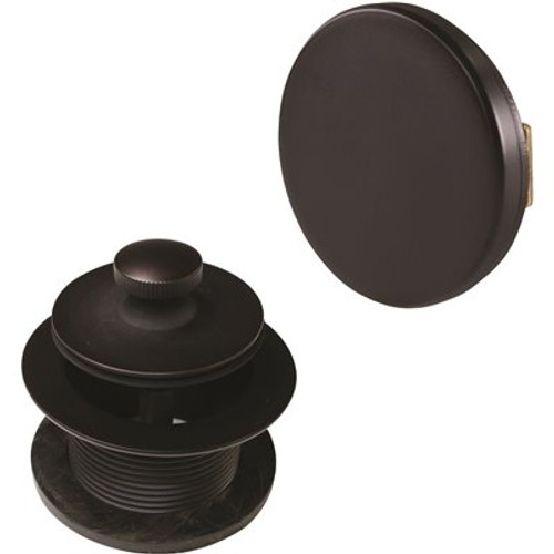 Westbrass Illusionary Overflow with Lift and Turn Bath Drain Trim Only, Oil Rubbed Bronze