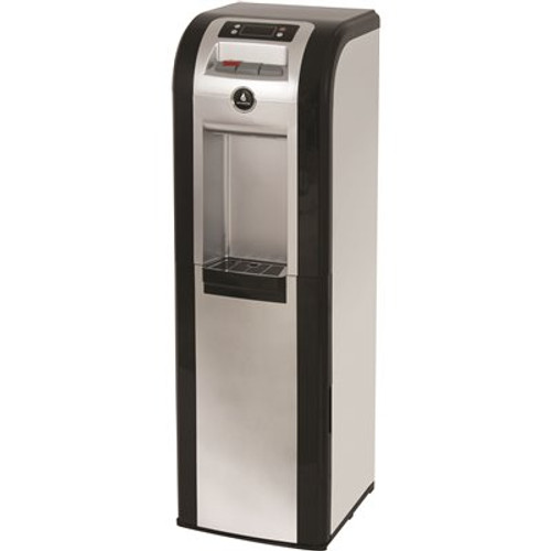 3-5 Gal. ENERGY STAR Hot/Room/Cold Temperature Bottom Load Water Cooler Dispenser with Kettle Feature in Black/Platinum