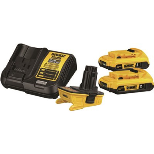 DEWALT 18V to 20V MAX Lithium-Ion Battery Adapter Kit (2 Pack)