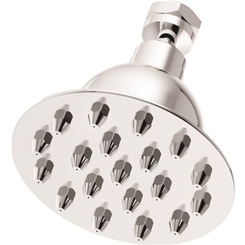 Symmons 1-Spray 3.9 in. Single Wall Mount Fixed Shower Head in Polished Chrome Symmons 1-Spray 3.9 in. Single Wall Mount Fixed Shower Head in Polished Chrome
