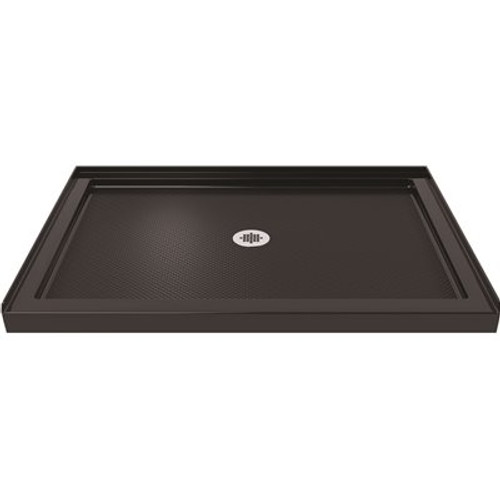 DreamLine SlimLine 48 in. W x 36 in. D Single Threshold Shower Base in Black