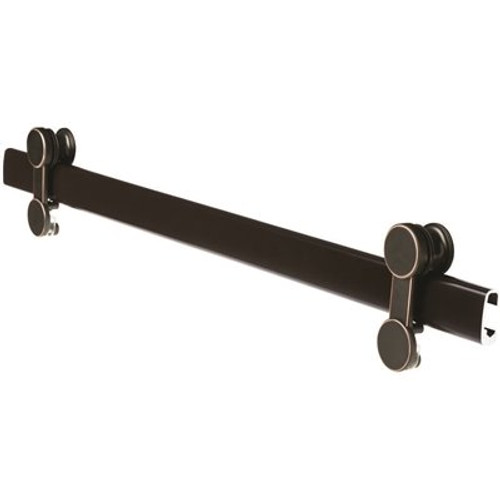 Delta 60 in. Contemporary Sliding Bathtub Door Track Assembly Kit in Bronze