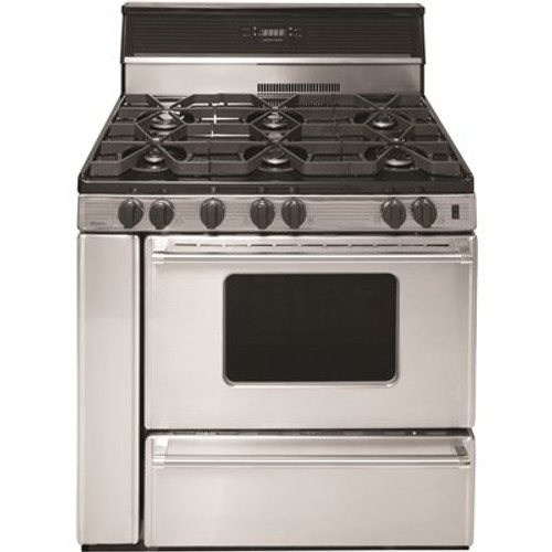 Premier ProSeries 36 in. 3.91 cu.ft. Gas Range in Stainless Steel