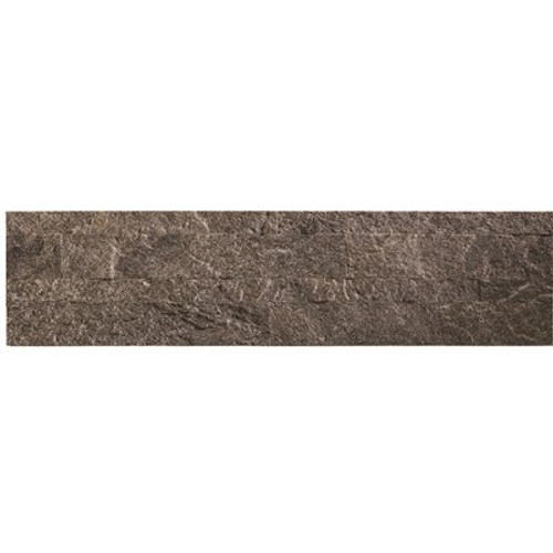 Aspect 23.6 in. x 5.9 in. Frosted Quartz Peel and Stick Stone Decorative Tile Backsplash