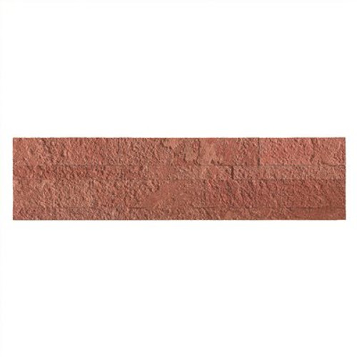 Aspect 23.6 in. x 5.9 in. Autumn Sandstone Peel and Stick Stone Decorative Tile Backsplash