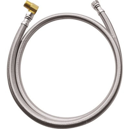 Durapro 3/8 in. Compression x 3/8 in. Compression x 60 in. Braided Stainless Steel Dishwasher Connector