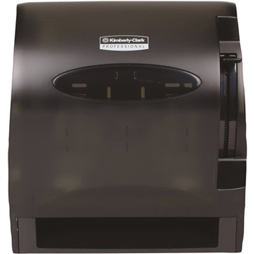 Kimberly-Clark LEV-R-MATIC Roll Towel Dispenser, Black, 1 Dispenser / Case