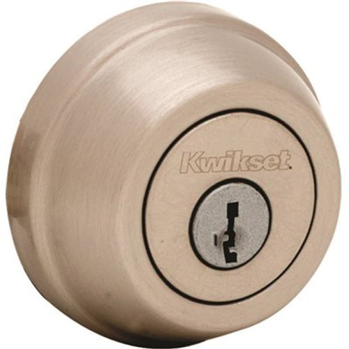 Kwikset 785 Series Satin Nickel Double Cylinder Deadbolt featuring SmartKey Security