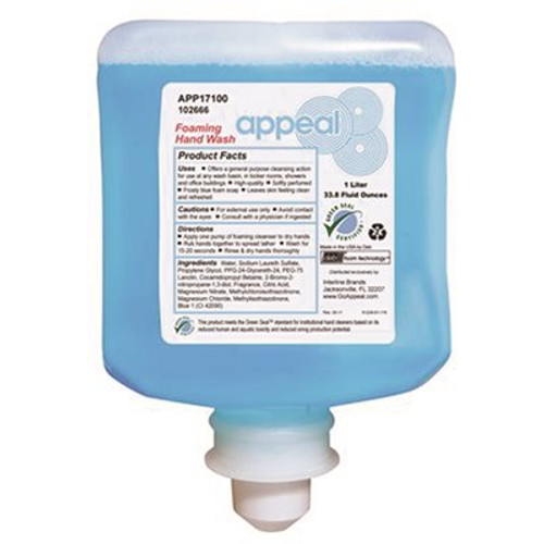 Appeal 1 L Appeal Foaming General Purpose Hand Soap Cartridge, 4 per case
