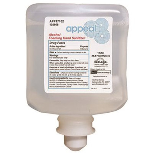 Appeal 1 l Foaming Hand Sanitizer Alcohol Cartridge (4-Case)