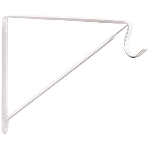 Prime-Line Shelf and Pole Support Bracket For Wood Shelving Prime-Line Shelf and Pole Support Bracket For Wood Shelving