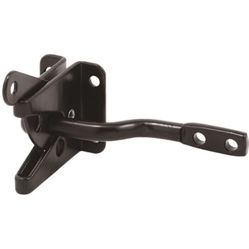 Prime-Line Gate Latch and Strike Set, 1-7/8 in. x 1-9/16 in., Steel, Painted Black