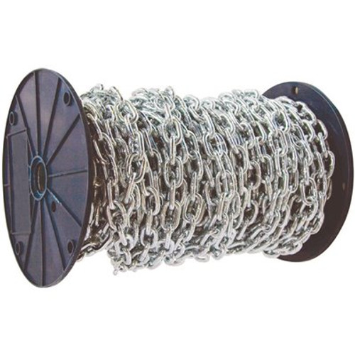 KingChain #2/0 x 98 ft. Zinc-Plated Straight Link Coil Chain - 520 lbs Safe Work Load - Reeled