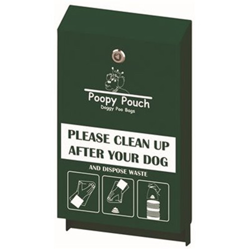 Crown Products Poopy Pouch Pet Waste Header Bag Dispenser, Hunter Green