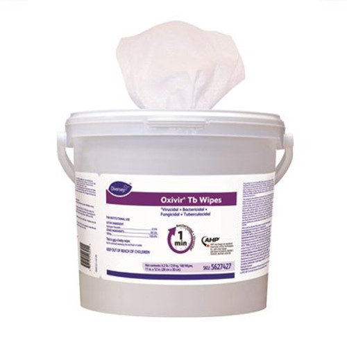 Oxivir 11 in. x 12 in. TB Disinfecting Wipes (160 Count Bucket, 4 Buckets Per Case)