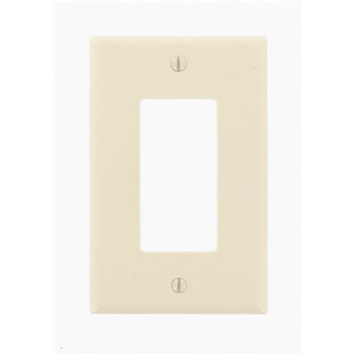 Leviton 1-Gang Decora Midway Rocker Switch Wall Plate, Light Almond