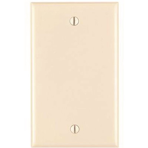 Leviton 1-Gang No Device Blank Wallplate Standard Size Thermoset Box Mount, Light Almond Leviton 1-Gang No Device Blank Wallplate Standard Size Thermoset Box Mount, Light Almond