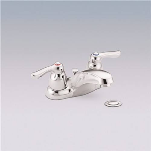 MOEN Commercial 4 in. Centerset 2-Handle 1.5 GPM Bathroom Faucet with Lever Handles in Chrome