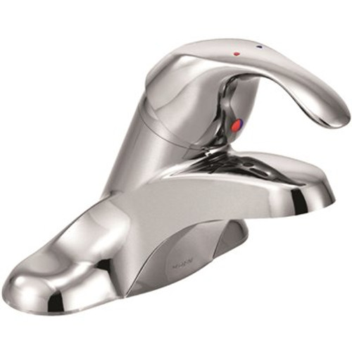 MOEN M-Bition Commercial Single-Handle Centerset Bathroom Sink Faucet with Lever Handle in Chrome