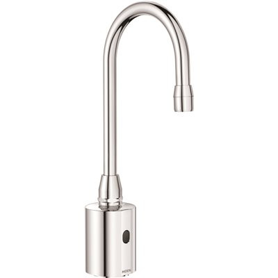 MOEN M-Power Touchless Commercial Single Handle Deck-Mounted Electronic Bar Faucet 0.5 GPM in Chrome