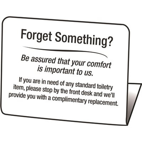 HY-KO "FORGET SOMETHING?" Easel (50 per Pack)