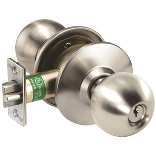 Arrow Lock 2-3/4 in. HK Grade-1 Stainless Steel 32D Backset Classroom Knob, SFIC Keyway Arrow Lock 2-3/4 in. HK Grade-1 Stainless Steel 32D Backset Classroom Knob, SFIC Keyway