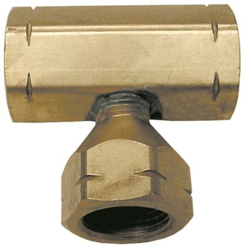 MEC F.Pol x F.Pol x F.Pol, 1-1/8 in. Nut Size Manifold Tee Block without Check