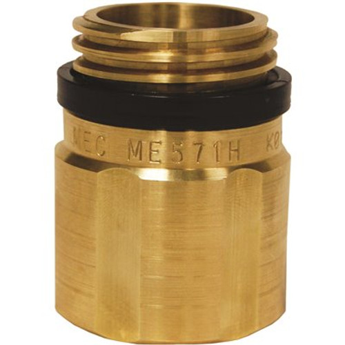MEC High Capacity Hose End Swivel Check Adapter, Brass 1-3/4 in. F.Acme x 1-3/4 in. M.Acme