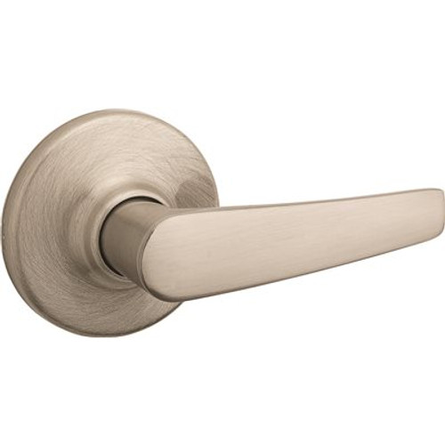 Kwikset Delta Satin Nickel Passage Hall/Closet Door Handle with Microban Antimicrobial Technology