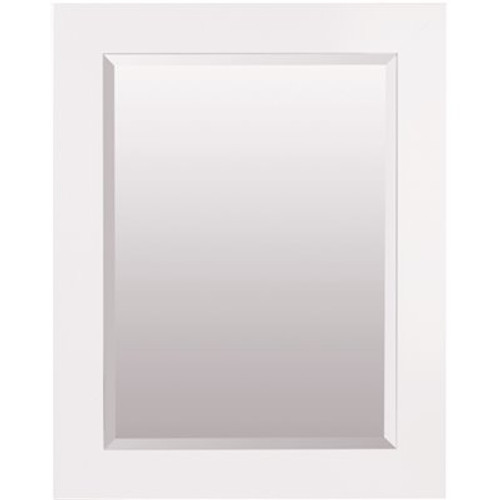 American Pride 29 in. x 41 in. Custom Select Framed Beveled Makeup Mirror in White