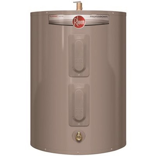 Rheem Professional 36 Gal. Classic Short Residential Electric Water Heater 240 VAC 4500-Watt Top T&P Relief Valve