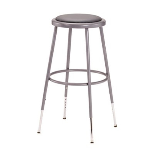 NATIONAL PUBLIC SEATING STOOL W/PAD SEAT ADJ 25-33