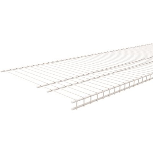 ClosetMaid SuperSlide 144 in. W x 16 in. D x 1 in. H White Ventilated Wall Mounted Shelf