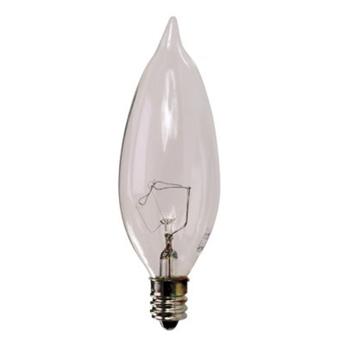 Sylvania SYLVANIA INCANDESCENT DECORATIVE LAMP B10, 40 WATT, 120 VOLTS, CANDELBRA, CLEAR