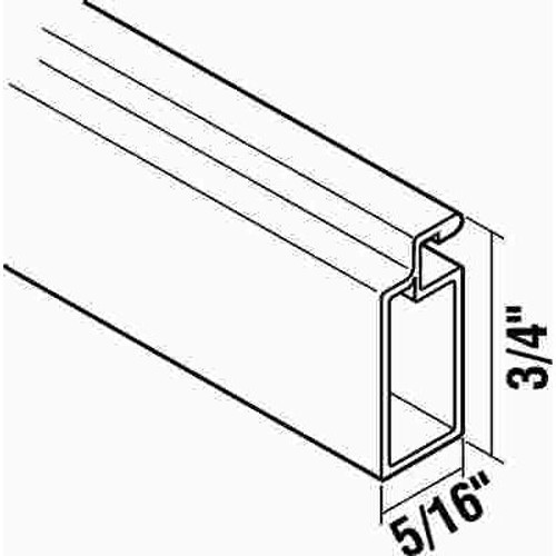 SCREEN FRAME, 1/4 IN. WIDE 6 FT. 3 IN. LENGTH, WHITE