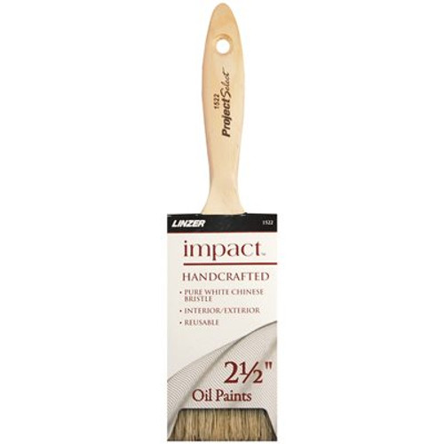 Linzer 2.5 in. Finest White Chinese Bristle Paint Brush