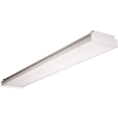 Hubbell Lighting Columbia 43-Watt White Integrated LED 4 ft. Wraparound Light