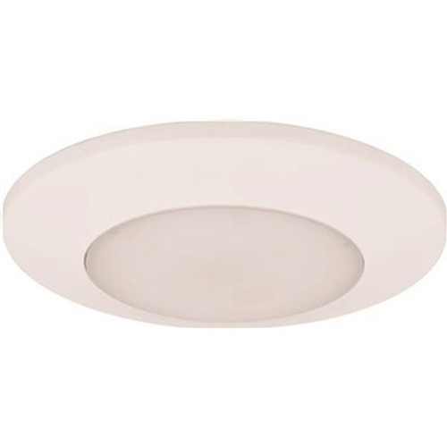 Hubbell Lighting Prescolite 16-Watt White Integrated LED Flushmount Light with Lens