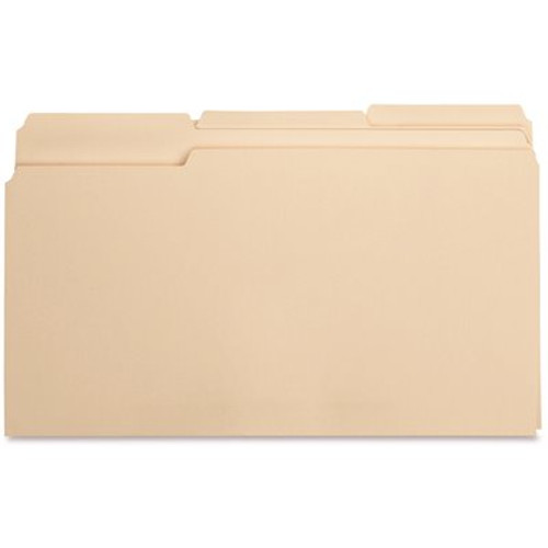 Business Source File Folders Legal 1/3 in. Cut 11-Point, Manila (100-Box)