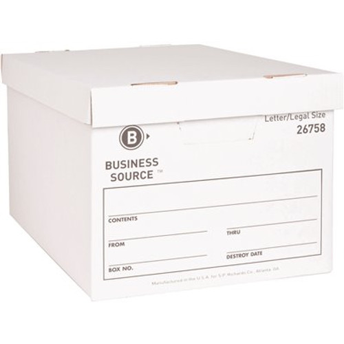 Business Source 10 in. L x 12 in. W x 15 in. D Lift-off Lid Medium Duty Moving Box